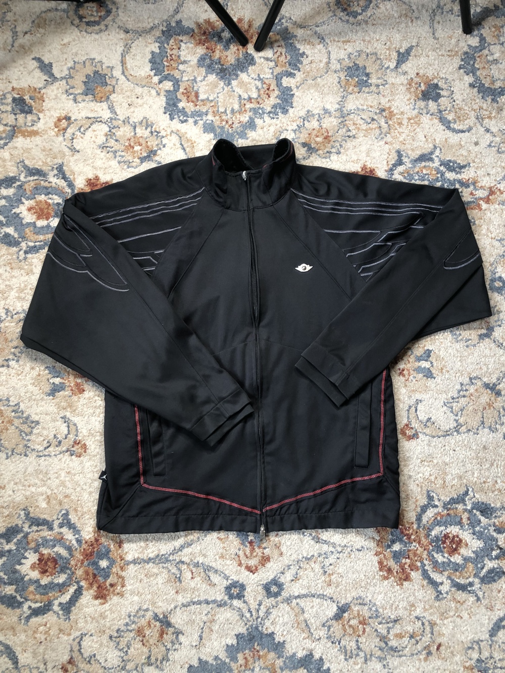 Jordan Jacket Mens Large Full Zip Embroidered Wings Polyester Athletic Retro